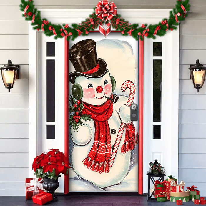 ππ2025 Christmas and Halloween front door decoration